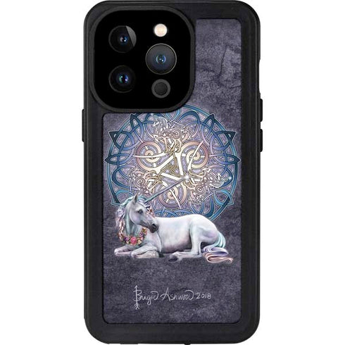Celtic Unicorn by Brigid Ashwood iPhone 15 Pro Waterproof Case