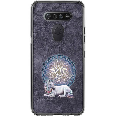 Celtic Unicorn by Brigid Ashwood LG K51/Q51 Clear Case