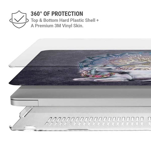 Brigid Ashwood Celtic Unicorn MacBook Pro 13in (2020) Case plus Skin