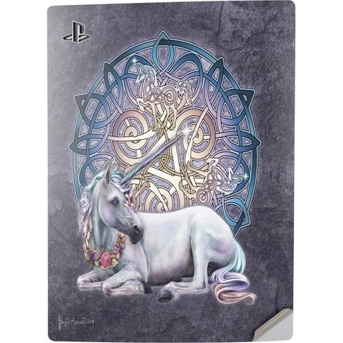 Brigid Ashwood Celtic Unicorn PS5 Digital Edition Console Skin