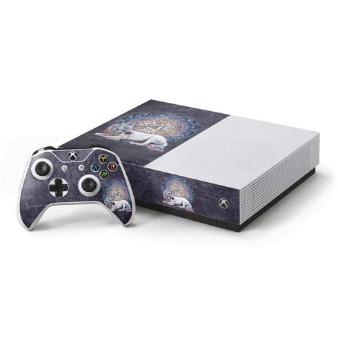 Brigid Ashwood Celtic Unicorn Xbox One S All-Digital Edition Bundle Skin