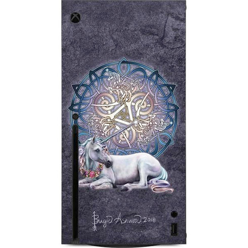 Brigid Ashwood Celtic Unicorn Xbox Series X Console Skin