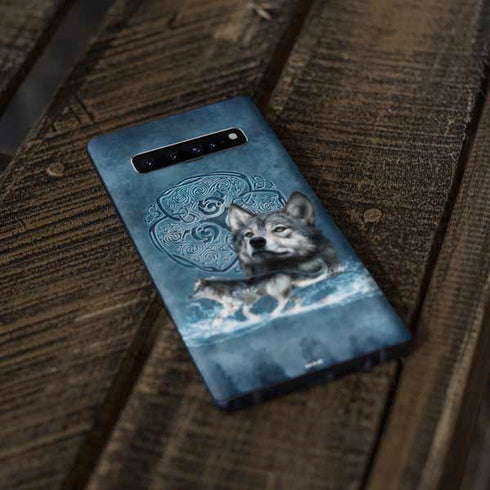 Brigid Ashwood Celtic Wolf Galaxy S10 Plus Skin