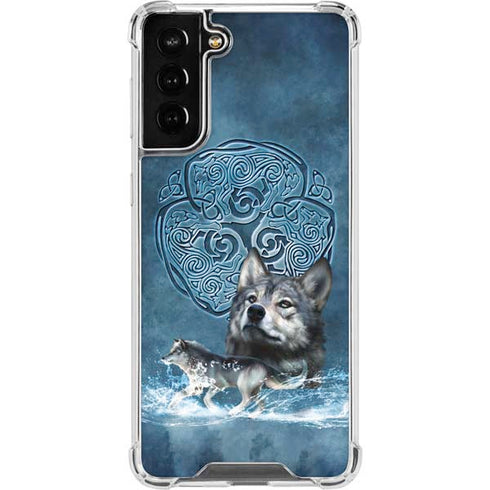 Brigid Ashwood Celtic Wolf Galaxy S21 FE Clear Case