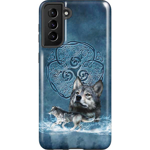 Brigid Ashwood Celtic Wolf Galaxy S21 FE Pro Case