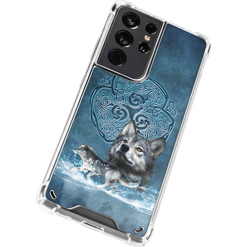 Brigid Ashwood Celtic Wolf Galaxy S21 Ultra 5G Clear Case