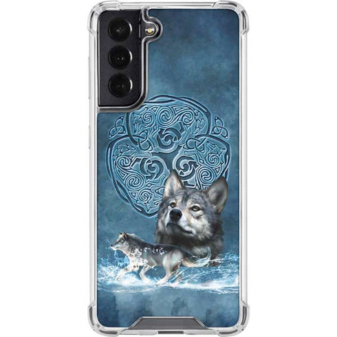Brigid Ashwood Celtic Wolf Galaxy S22 Clear Case