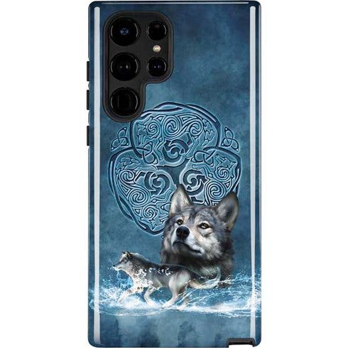 Brigid Ashwood Celtic Wolf Galaxy S22 Ultra Pro Case