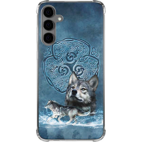 Celtic Wolf by Brigid Ashwood Galaxy S24 Plus Clear Case