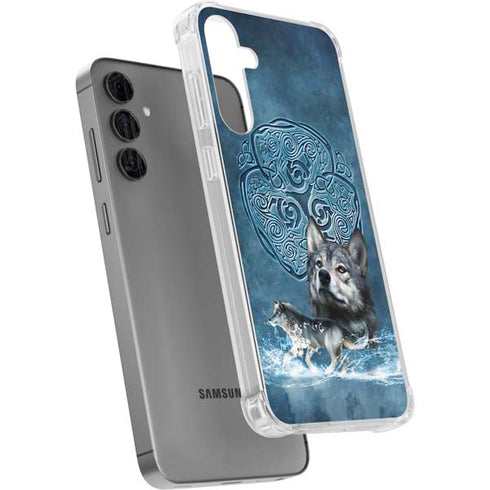 Celtic Wolf by Brigid Ashwood Galaxy S24 Plus Clear Case