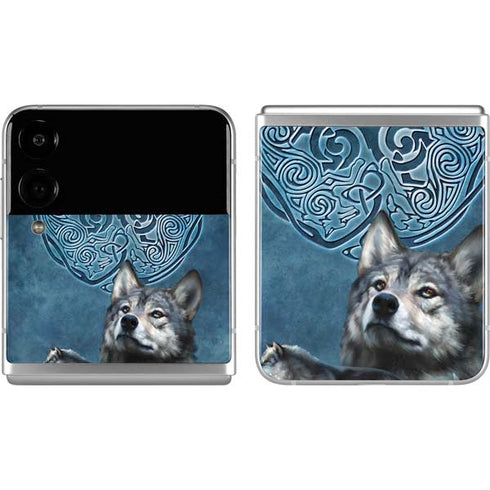 Brigid Ashwood Celtic Wolf Galaxy Z Flip4 5G Skin