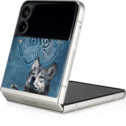Brigid Ashwood Celtic Wolf Galaxy Z Flip4 5G Skin