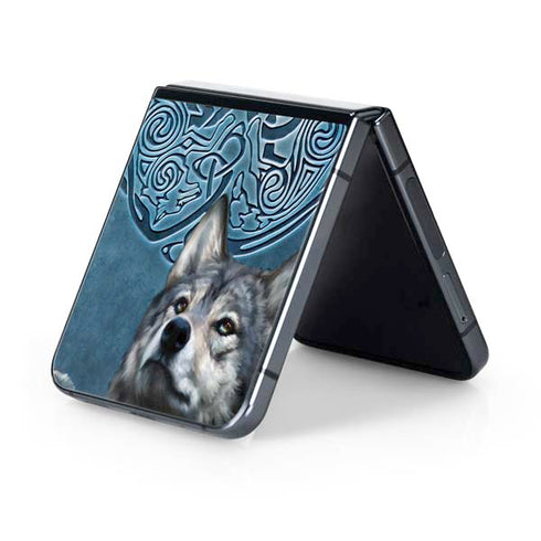 Celtic Wolf by Brigid Ashwood Galaxy Z Flip5 5G Skin