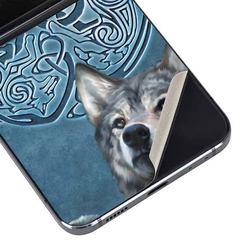 Celtic Wolf by Brigid Ashwood Galaxy Z Flip5 5G Skin