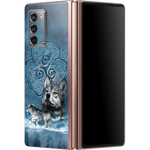 Brigid Ashwood Celtic Wolf Galaxy Z Fold2 5G Skin