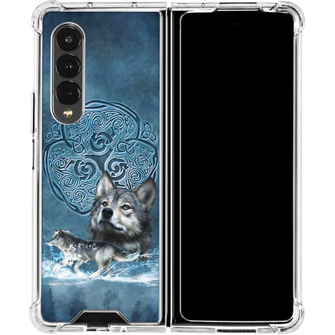 Brigid Ashwood Celtic Wolf Galaxy Z Fold4 5G Clear Case