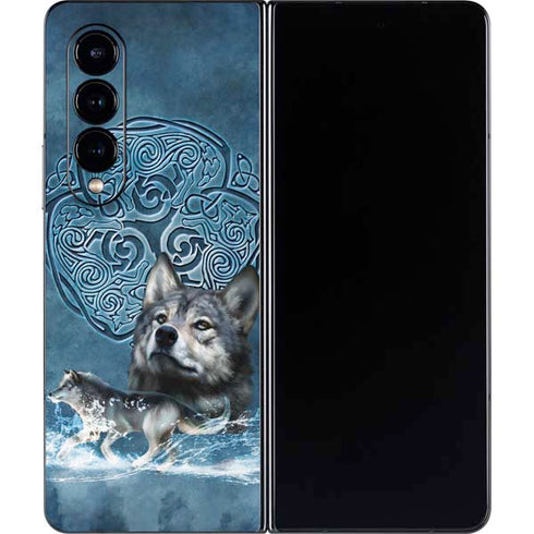 Brigid Ashwood Celtic Wolf Galaxy Z Fold4 5G Skin