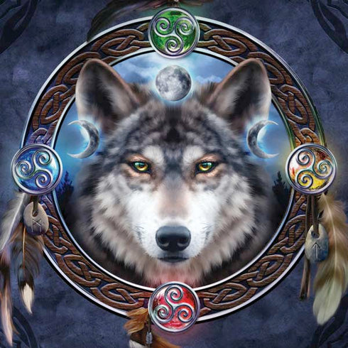 Celtic Wolf Guide by Brigid Ashwood Dell Alienware Skin