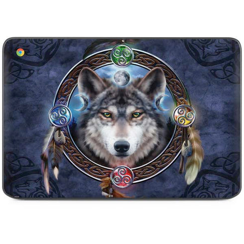 Celtic Wolf Guide by Brigid Ashwood HP Chromebook Skin