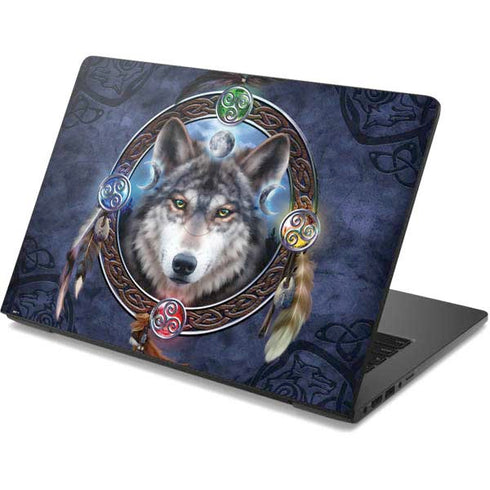 Brigid Ashwood Celtic Wolf Guide Dell Chromebook Skin