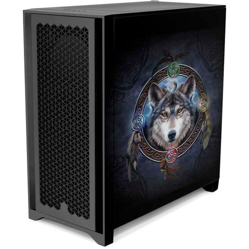 Brigid Ashwood Celtic Wolf Guide Corsair 4000D Tempered Glass Mid-Tower ATX Case Skin