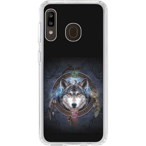 Brigid Ashwood Celtic Wolf Guide Galaxy A20 Clear Case