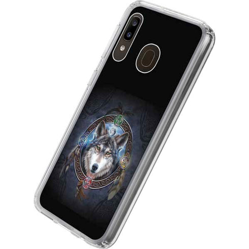 Brigid Ashwood Celtic Wolf Guide Galaxy A20 Clear Case