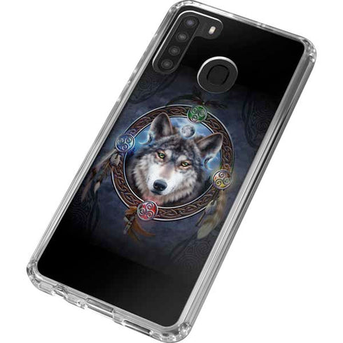 Brigid Ashwood Celtic Wolf Guide Galaxy A21 Clear Case