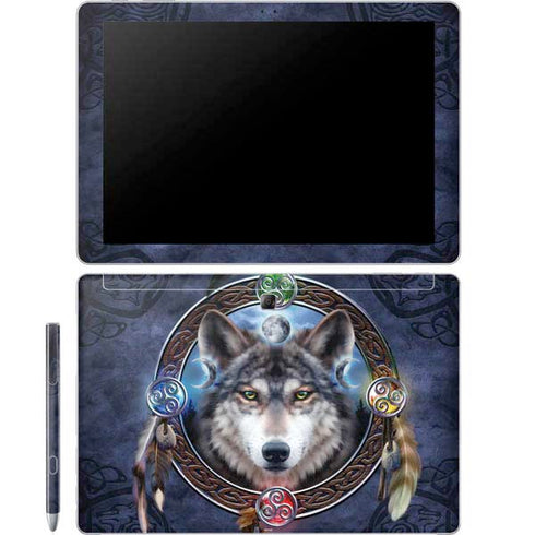 Brigid Ashwood Celtic Wolf Guide Galaxy Book 12in Skin