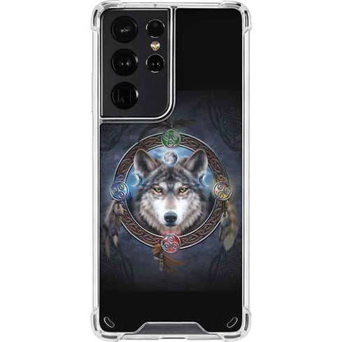 Brigid Ashwood Celtic Wolf Guide Galaxy S21 Ultra 5G Clear Case