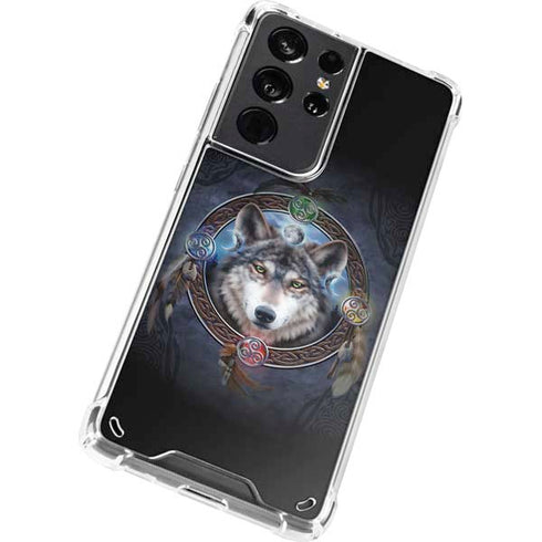 Brigid Ashwood Celtic Wolf Guide Galaxy S21 Ultra 5G Clear Case