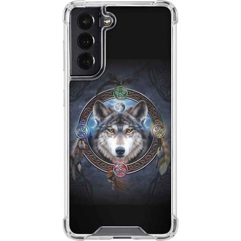 Brigid Ashwood Celtic Wolf Guide Galaxy S22 Clear Case