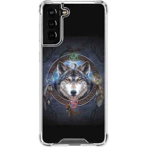 Brigid Ashwood Celtic Wolf Guide Galaxy S22 Plus Clear Case