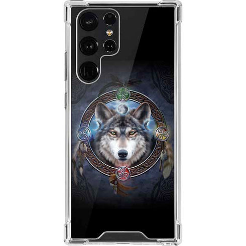 Brigid Ashwood Celtic Wolf Guide Galaxy S22 Ultra Clear Case