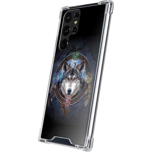 Brigid Ashwood Celtic Wolf Guide Galaxy S22 Ultra Clear Case