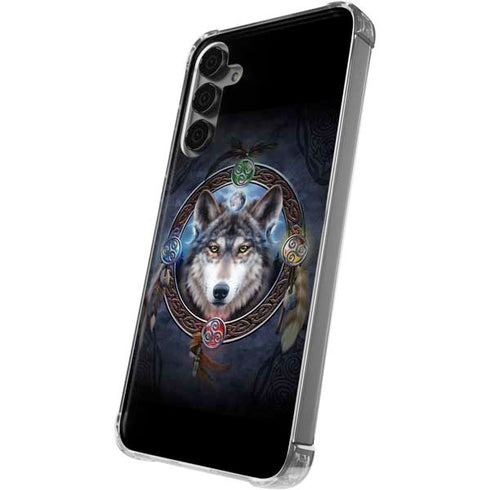 Celtic Wolf Guide by Brigid Ashwood Galaxy S24 Plus Clear Case