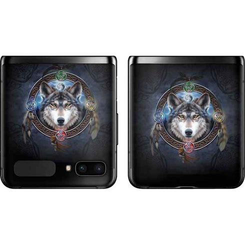 Brigid Ashwood Celtic Wolf Guide Galaxy Z Flip Skin