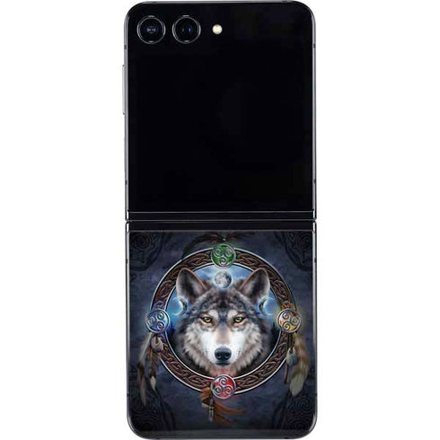 Celtic Wolf Guide by Brigid Ashwood Galaxy Z Flip5 5G Skin
