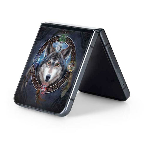 Celtic Wolf Guide by Brigid Ashwood Galaxy Z Flip5 5G Skin