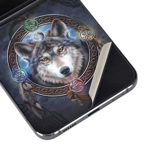 Celtic Wolf Guide by Brigid Ashwood Galaxy Z Flip5 5G Skin