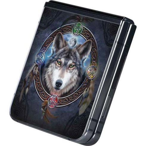Celtic Wolf Guide by Brigid Ashwood Galaxy Z Flip5 5G Skin