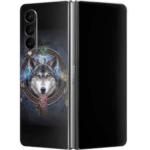 Brigid Ashwood Celtic Wolf Guide Galaxy Z Fold4 5G Skin