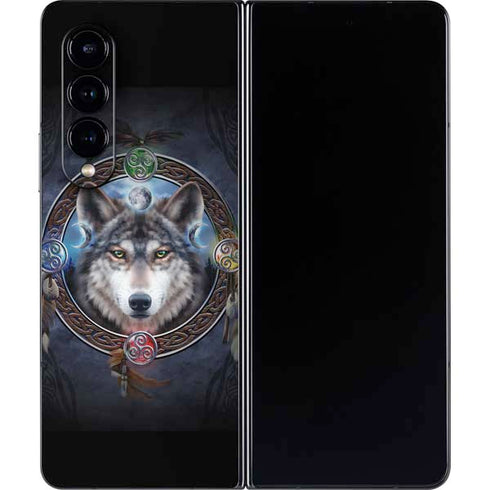 Brigid Ashwood Celtic Wolf Guide Galaxy Z Fold4 5G Skin
