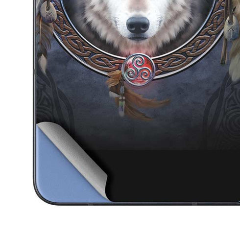 Celtic Wolf Guide by Brigid Ashwood Galaxy Z Fold5 5G Skin