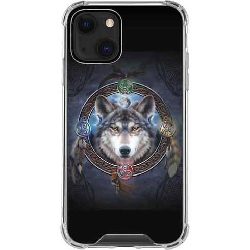 Brigid Ashwood Celtic Wolf Guide iPhone 13 Mini Clear Case