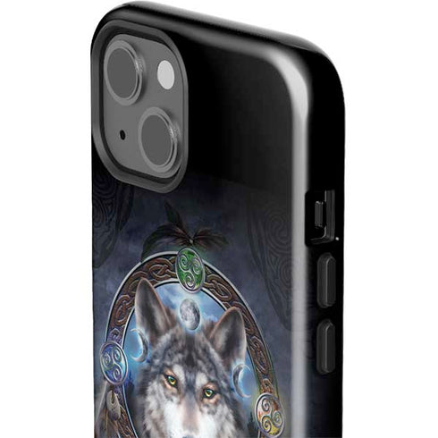 Brigid Ashwood Celtic Wolf Guide iPhone 14 Plus Impact Case