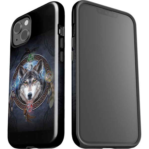 Brigid Ashwood Celtic Wolf Guide iPhone 14 Plus Impact Case