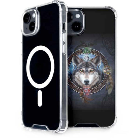 Brigid Ashwood Celtic Wolf Guide iPhone 14 MagSafe Case