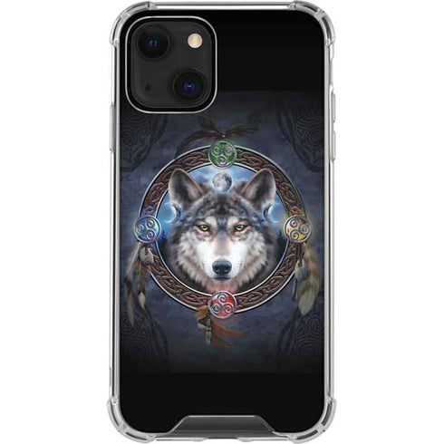 Brigid Ashwood Celtic Wolf Guide iPhone 14 Plus Clear Case