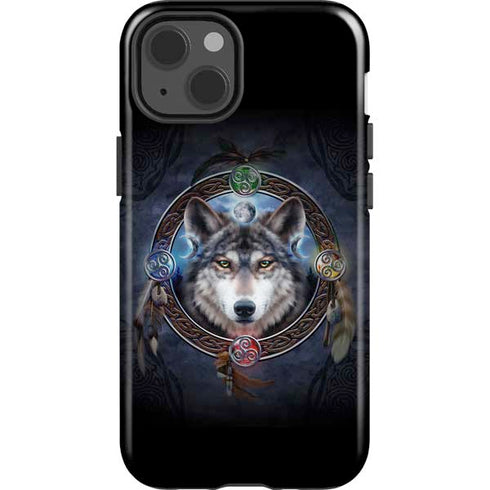 Brigid Ashwood Celtic Wolf Guide iPhone 14 Impact Case